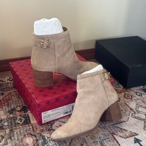 Tori Burch Tan Ankle Boots